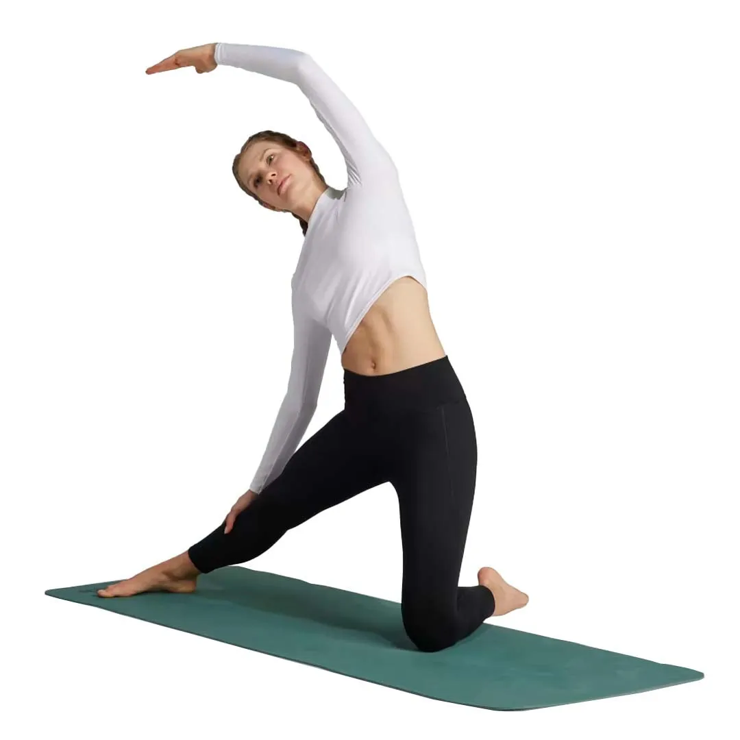 adidas - Women's Yoga Studio Long Sleeve T-Shirt (HY9239) Stand Collar Everyday Active Style