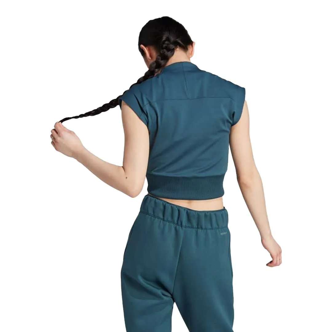 adidas - Women's Z.N.E T-Shirt (IM4914) Button Fastenings Casual Chill Look