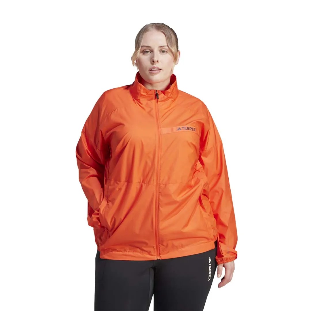 Wind Shield Cotton Twill adidas - Women's Terrex Multi Windbreaker (Plus Size) (HZ1368)