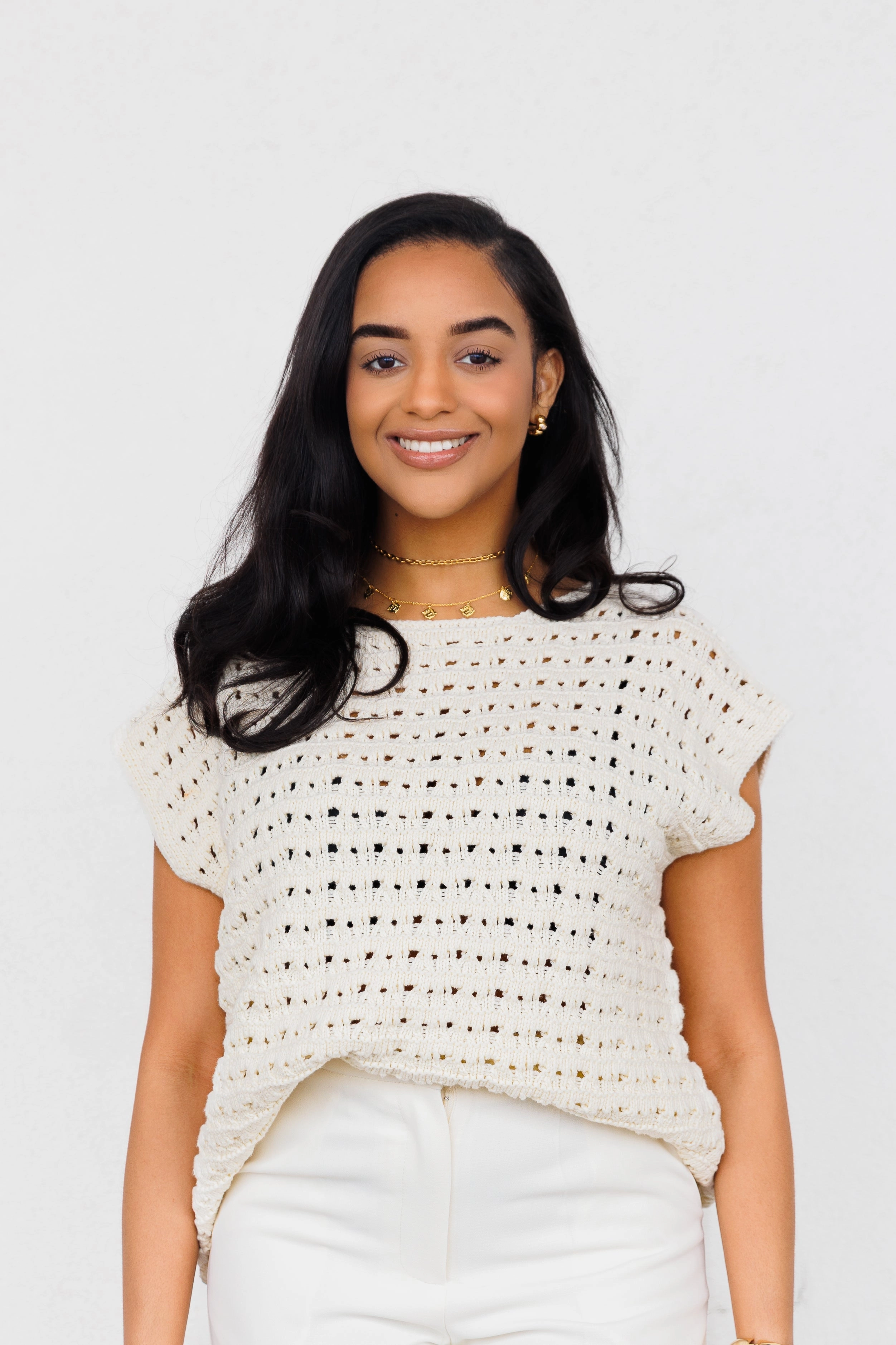 EMILY CROCHET SWEATER VEST Visible