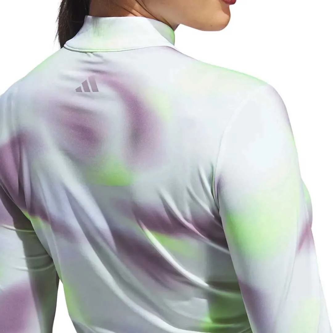 Comfortable Urban Piece adidas - Women's Ultimate365 Printed 1/4 Zip Mock-Neck Long Sleeve Polo (IP4258)