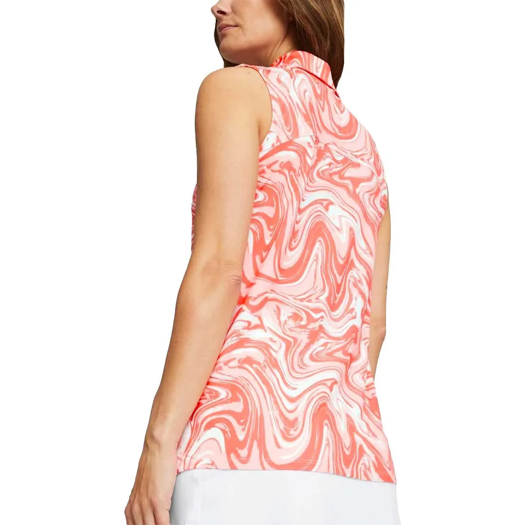 MultiLayerSystem Ventilation Vents Puma - Women's MATTR Sandstone Sleeveless Golf Polo (621634 02)