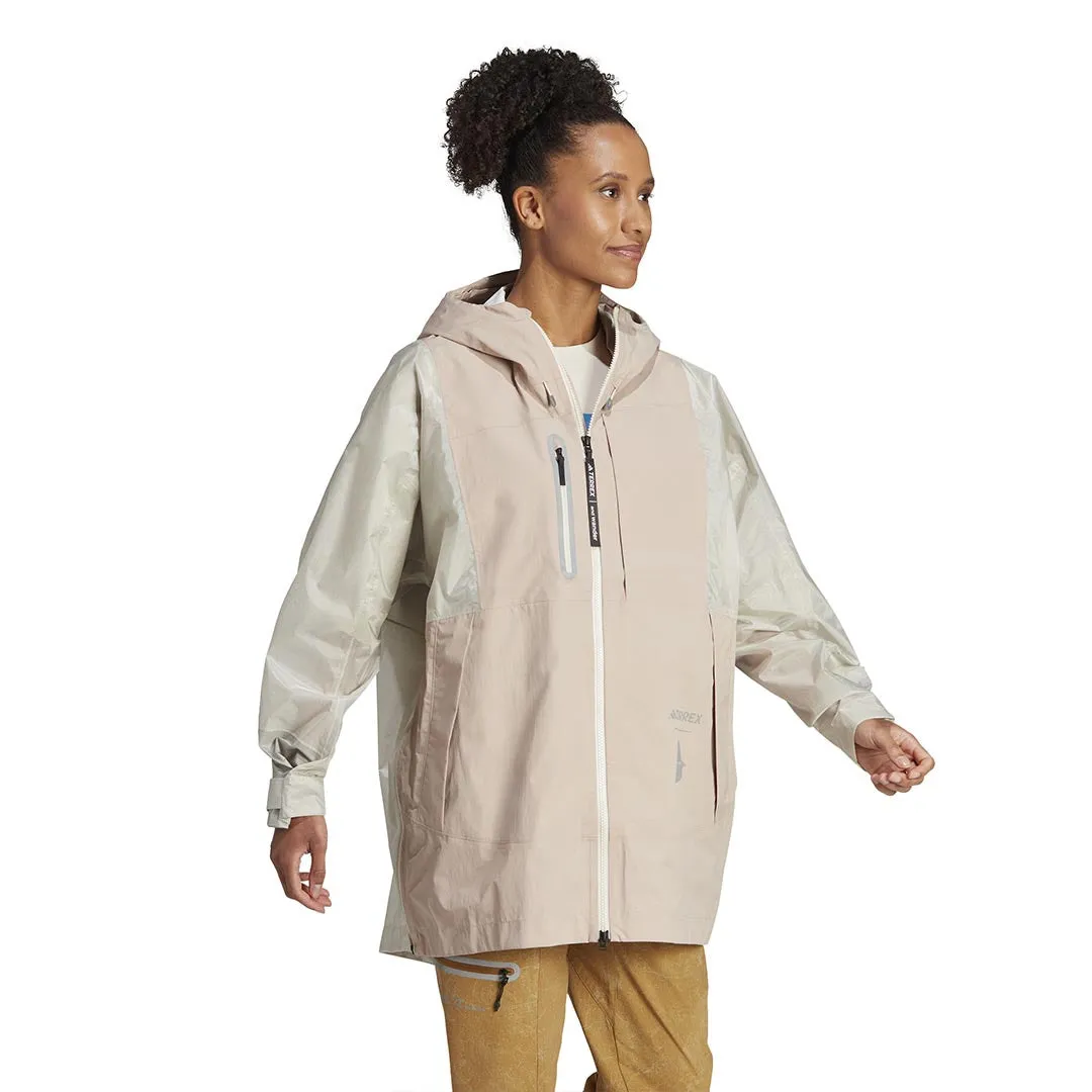 Snag Free Zipper Technology adidas - Women's Terrex x And Wander Xploric RAIN.RDY Jacket (HR7144)