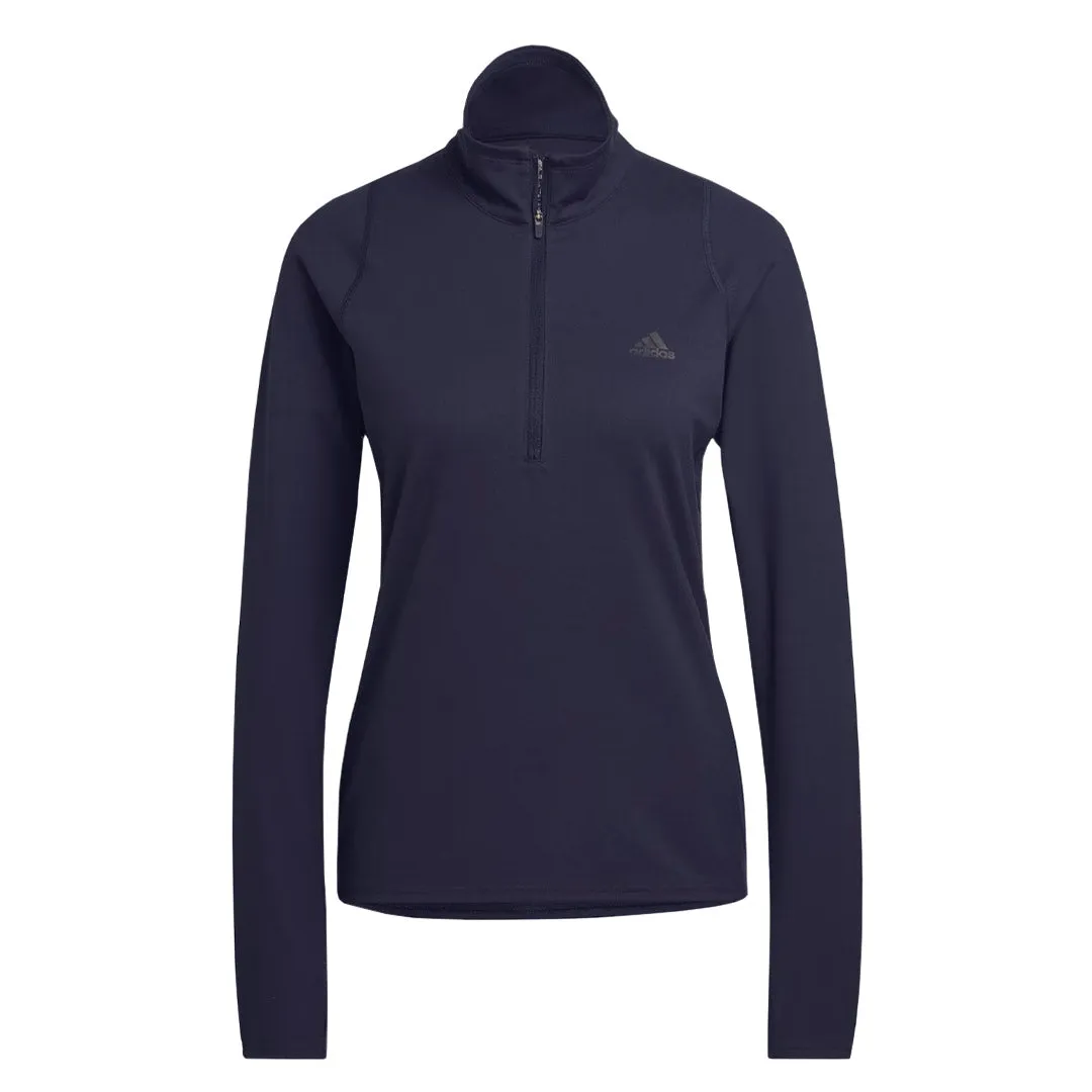 Double layer fabric adidas - Women's Run Fast Long Sleeve 1/2 Zip Sweatshirt (HK9017)