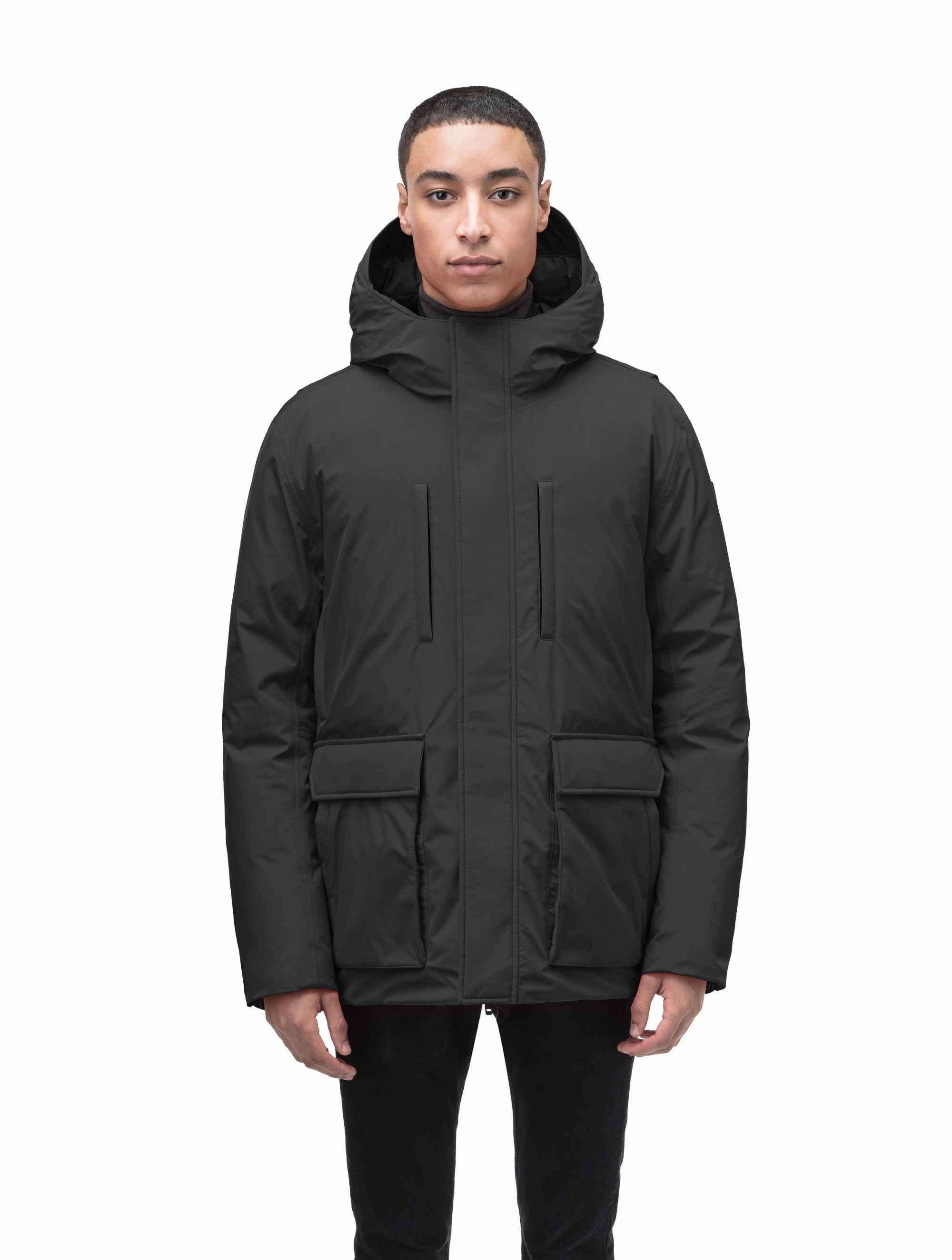 Geo Men's Short Parka Mid Length Design