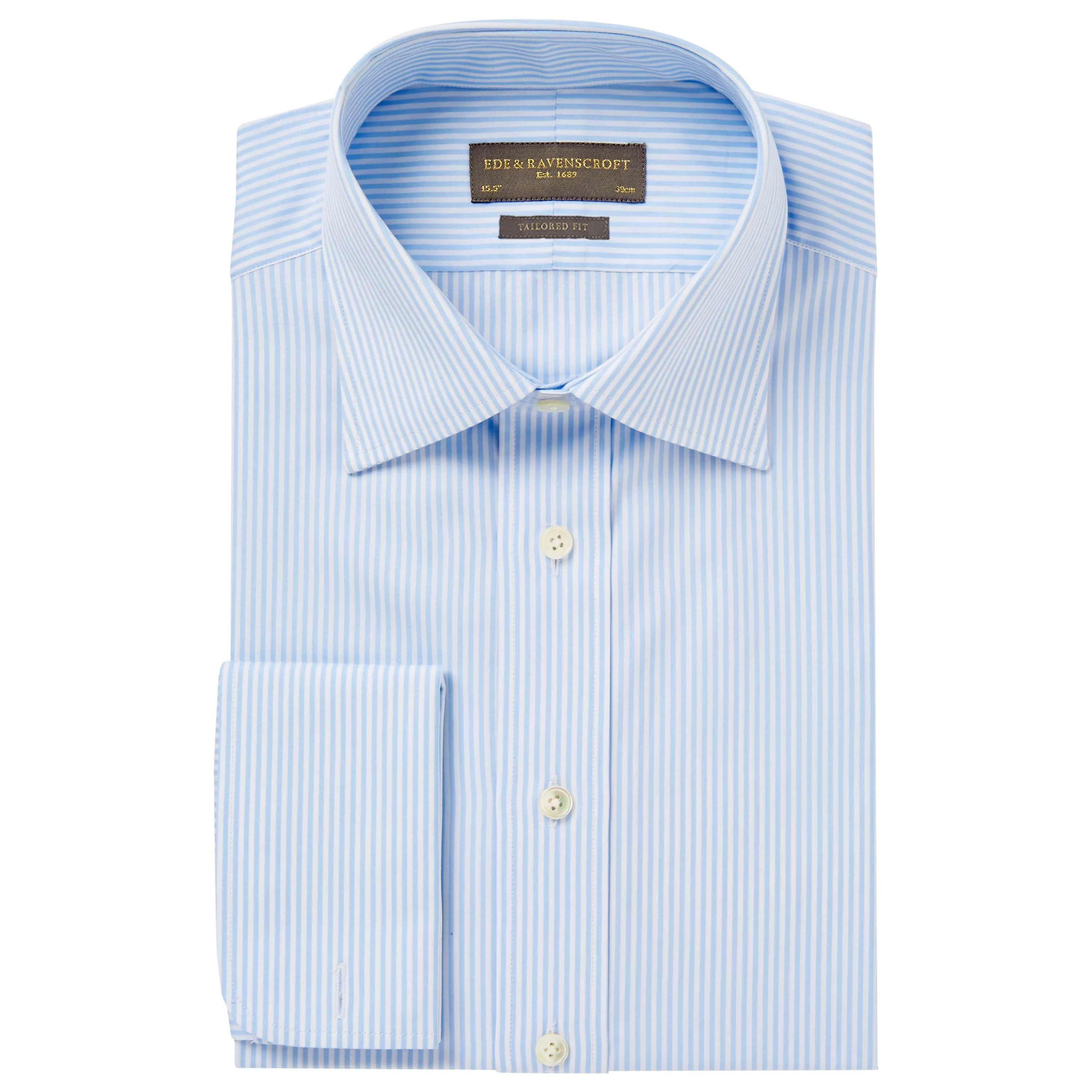 Vibrant Hue Andrew Pale Blue Bengal Stripe Shirt