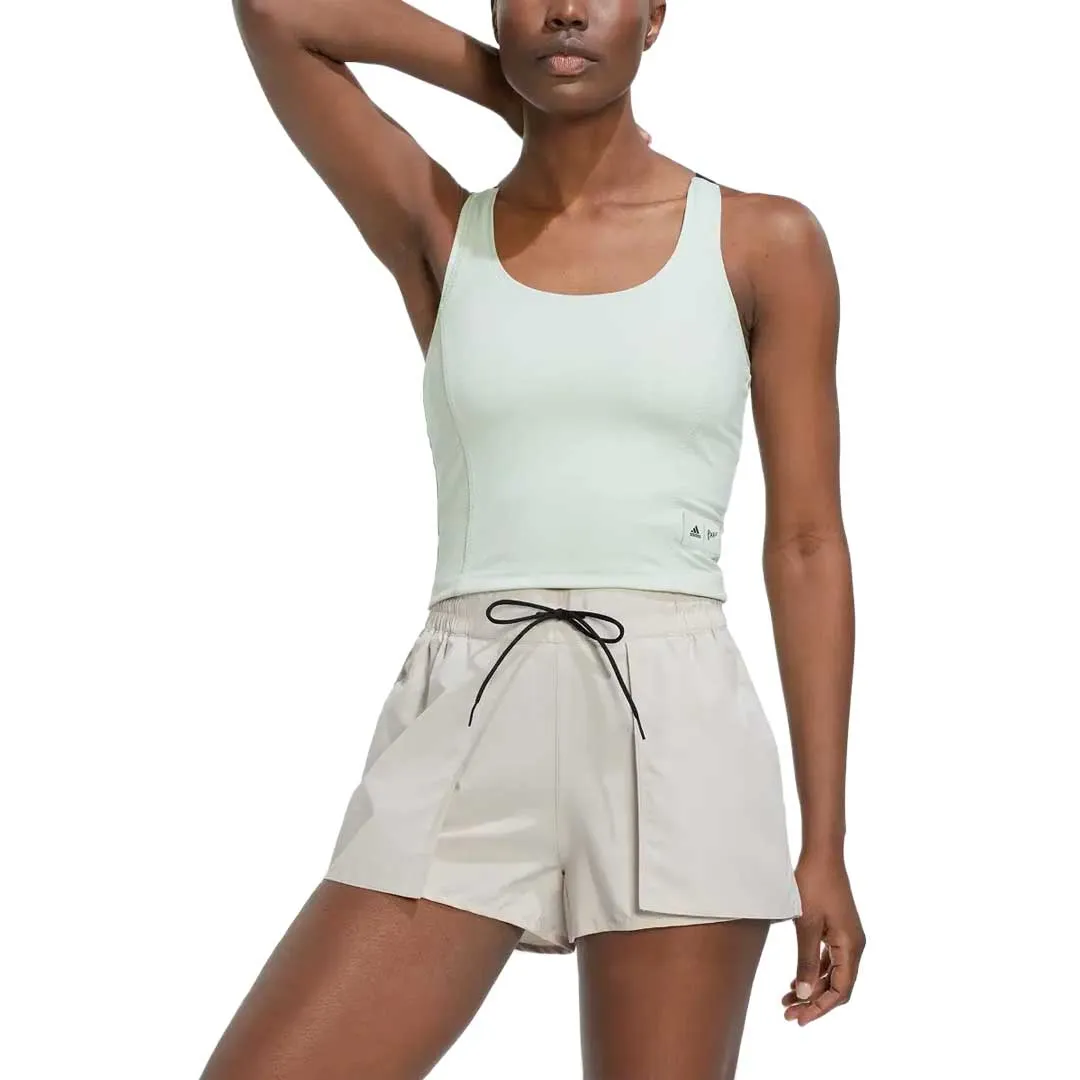 Many Pockets adidas - Women's Run for the Oceans Cropped Tank Top (HS9061)