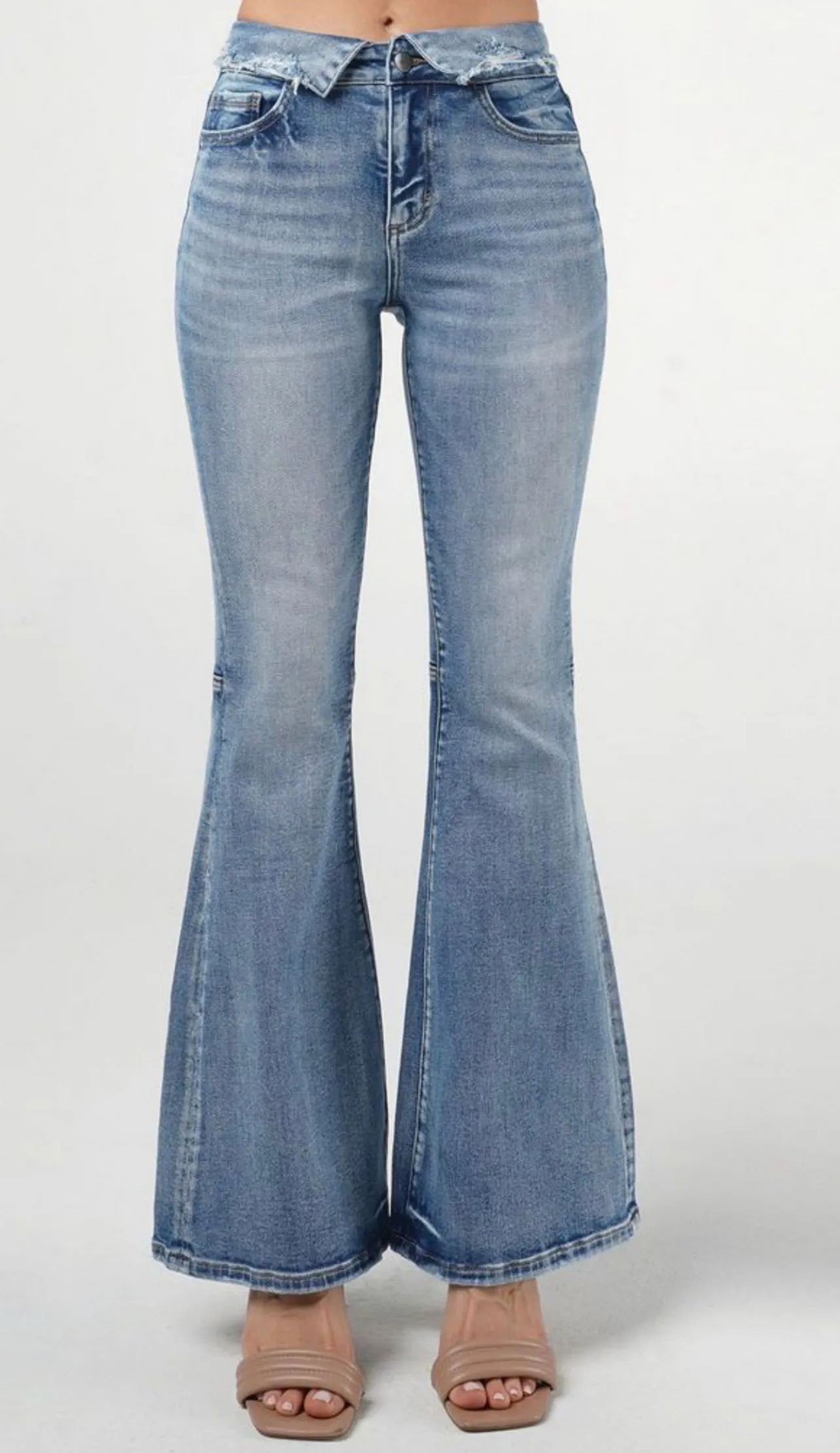 Premium Quality Mid Rise Super Flare Jeans by Cero