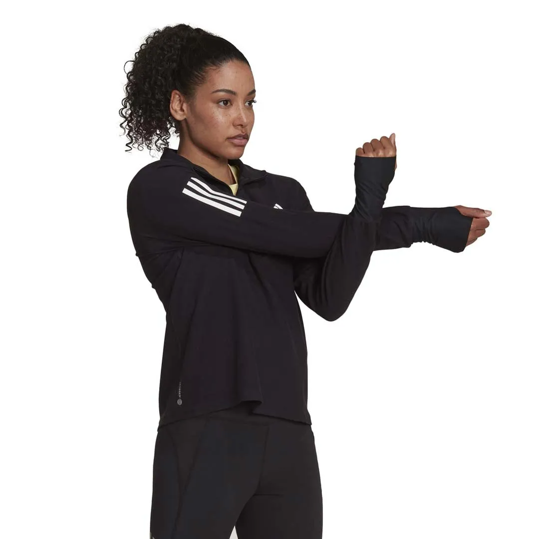 No Wrinkle adidas - Women's Own The Run Running 1/2 Zip Sweatshirt (HC6330)