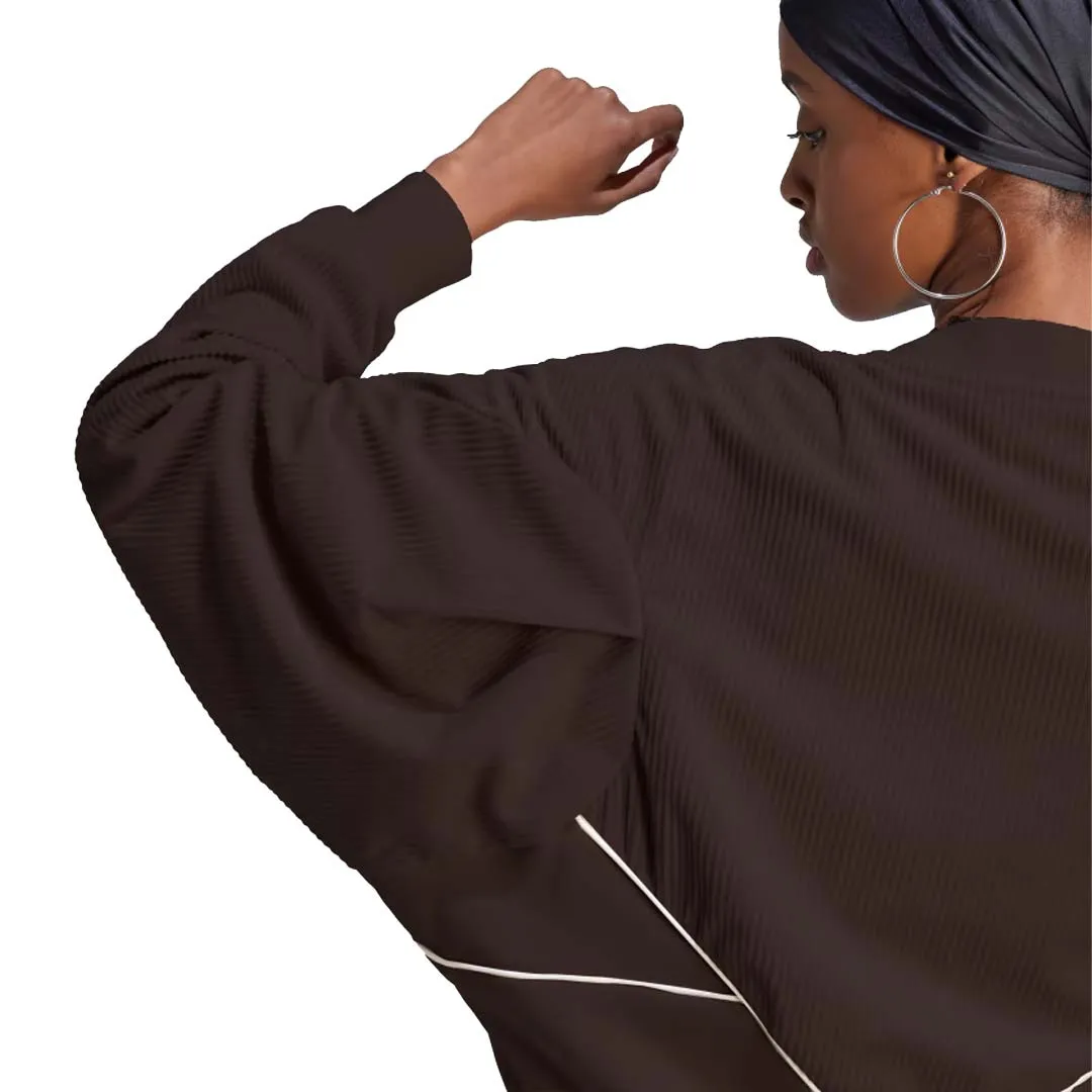 Stripe Look adidas - Women's Corduroy Mix Material Sweatshirt (II8082)