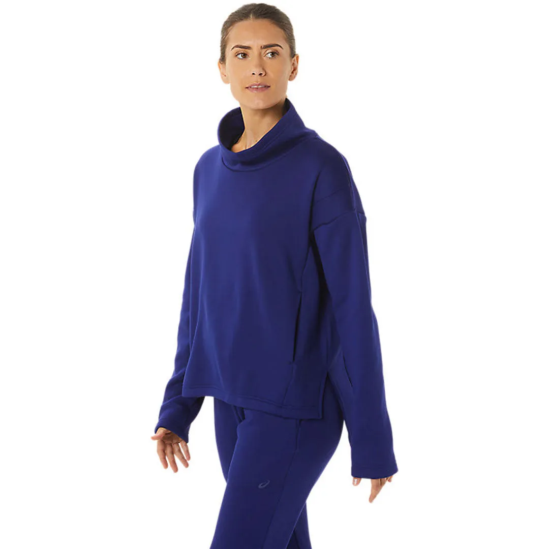 Asics - Women's Brushed Knit Pullover Sweatshirt (2032C427 400) Fashion Use