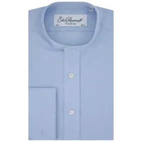 Roomy Cut Anton Blue Poplin Cotton Tunic Shirt