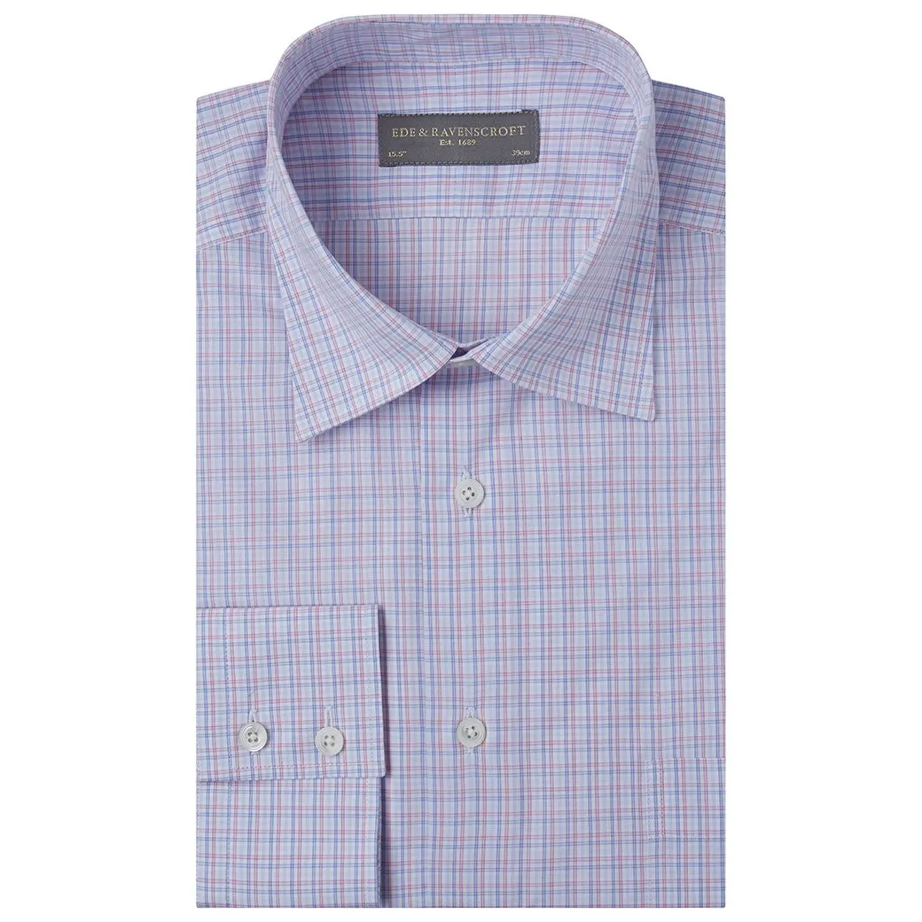Aragon Pink and Blue Check Shirt Chill Comfort Seasonal Fashion