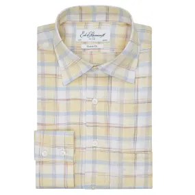 Fashion Essential Aragon Yellow Blue Large Check Shirt