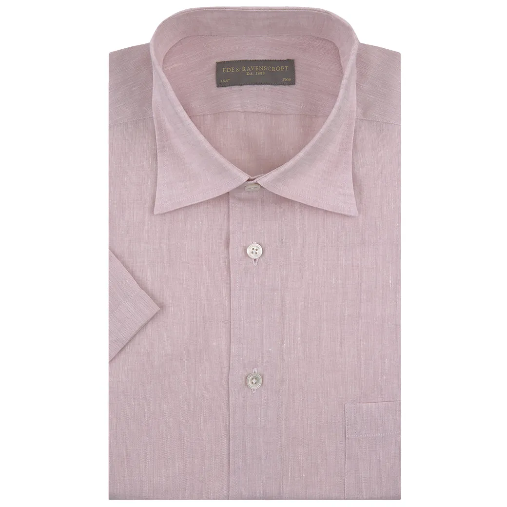 Aubrey Pale Pink Linen Shirt Student Essential