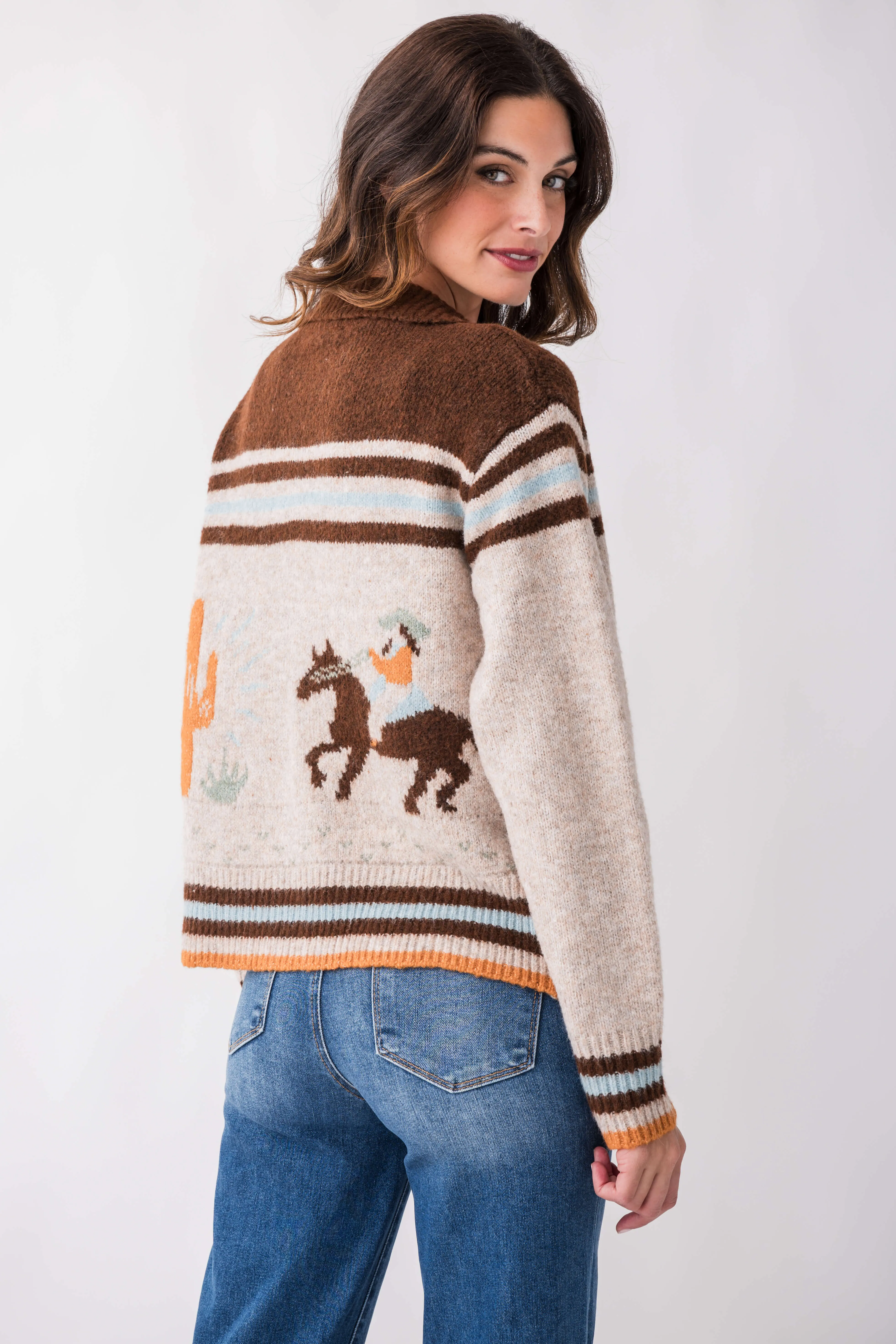 Comfy Mood Bailey Rose Cowboy Knit Cardigan