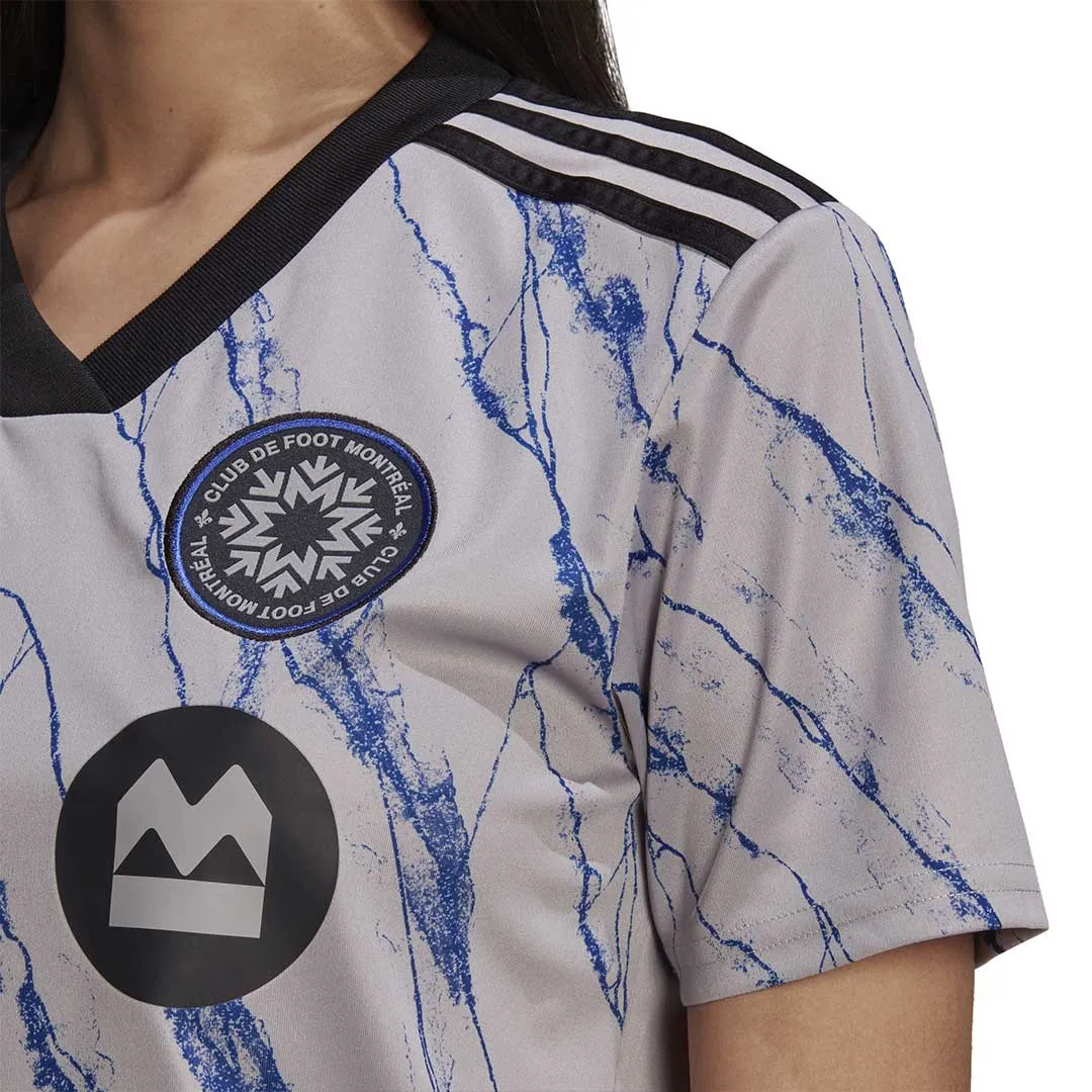 Cozy Fit Heavyweight Fabric adidas - Women's CF Montreal 22/23 Away Jersey (H55821)