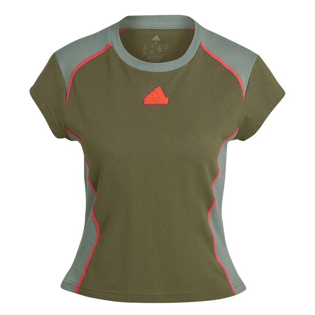 adidas - Women's Lift Your Mind Short Sleeve T-Shirt (IP3742) Basic Layers Compression Fit Design