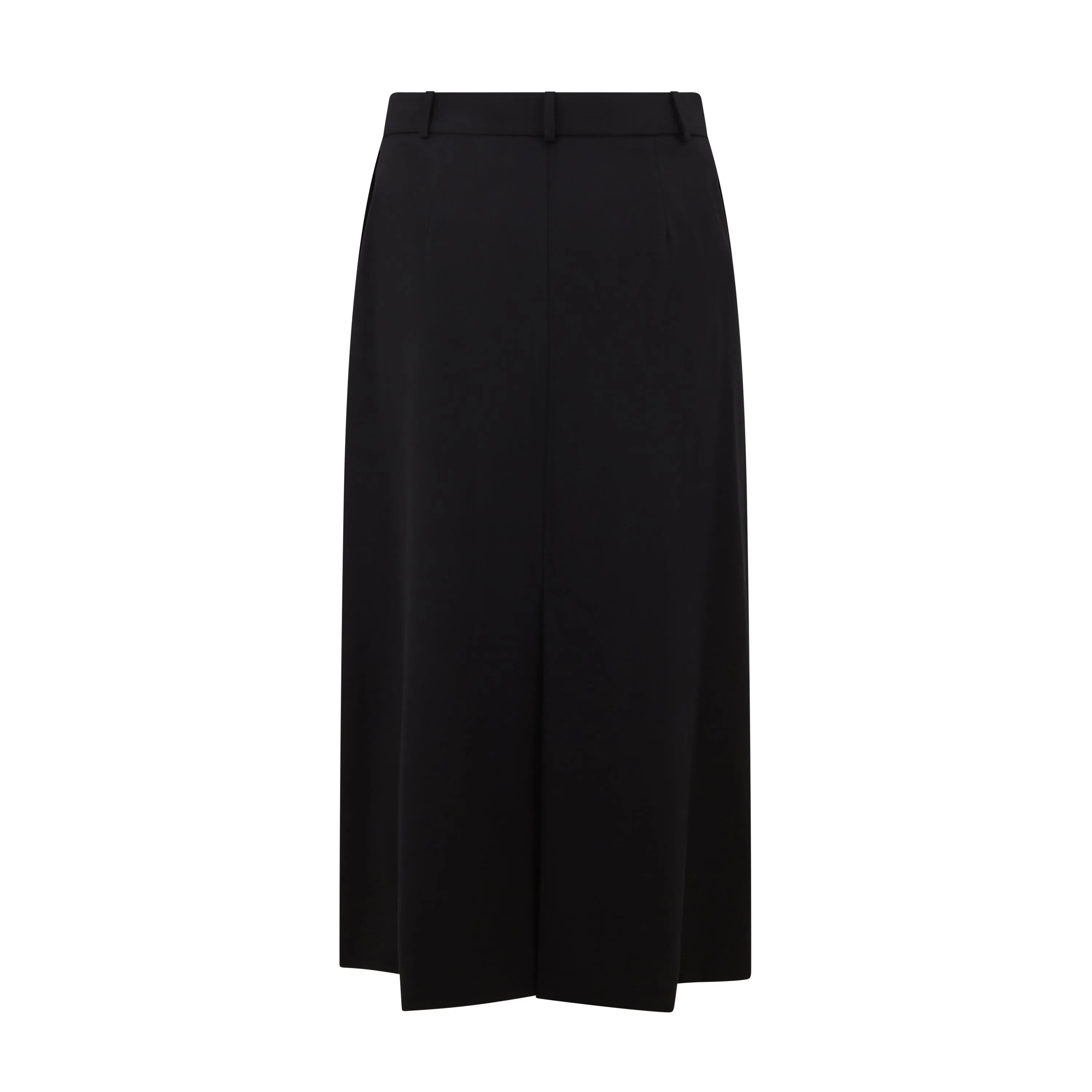 Tailored Wool Skirt Laidback Feel Natural Look
