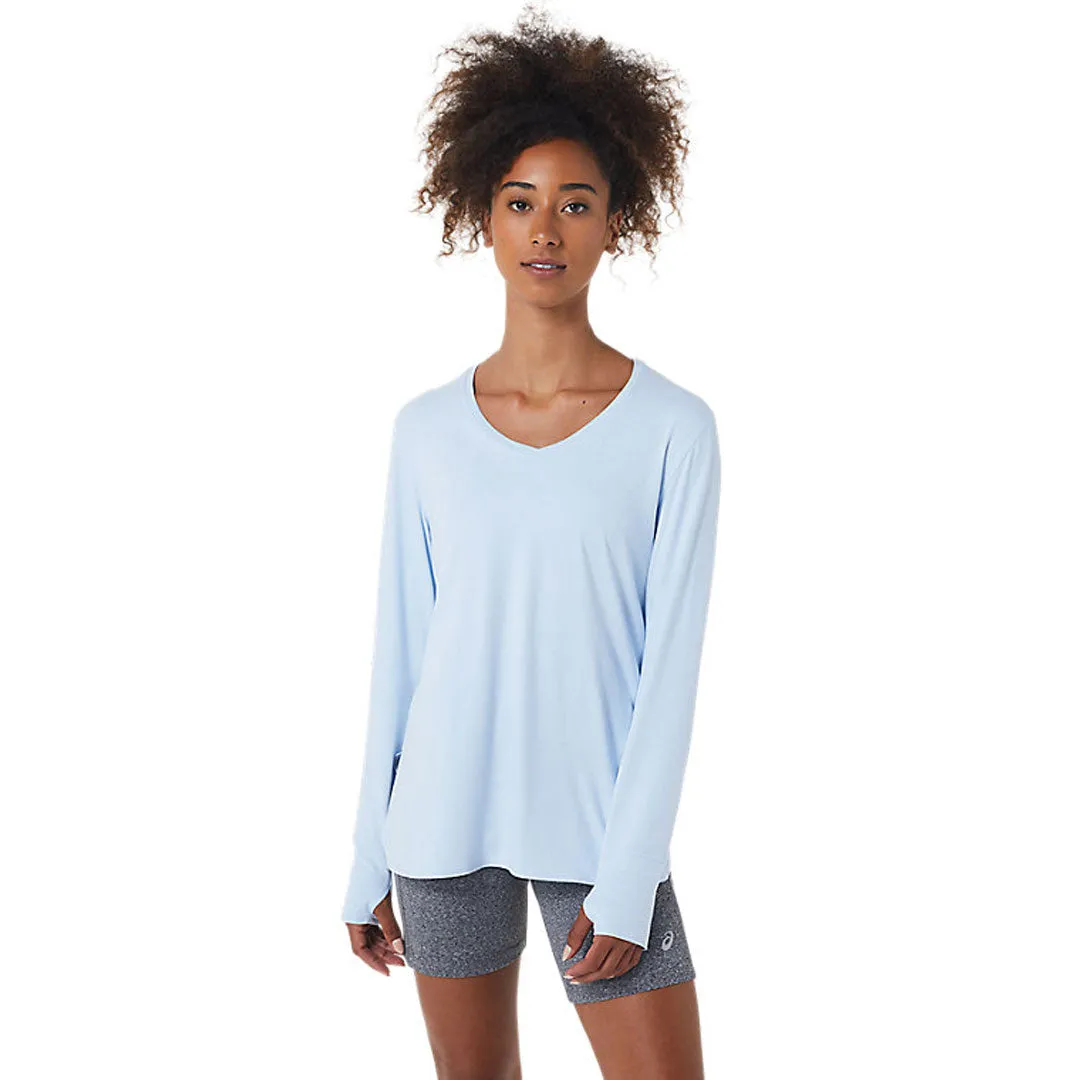 Asics - Women's Heather Long Sleeve T-Shirt (2032C029 452) Polished Casual Shock Absorbent Padding