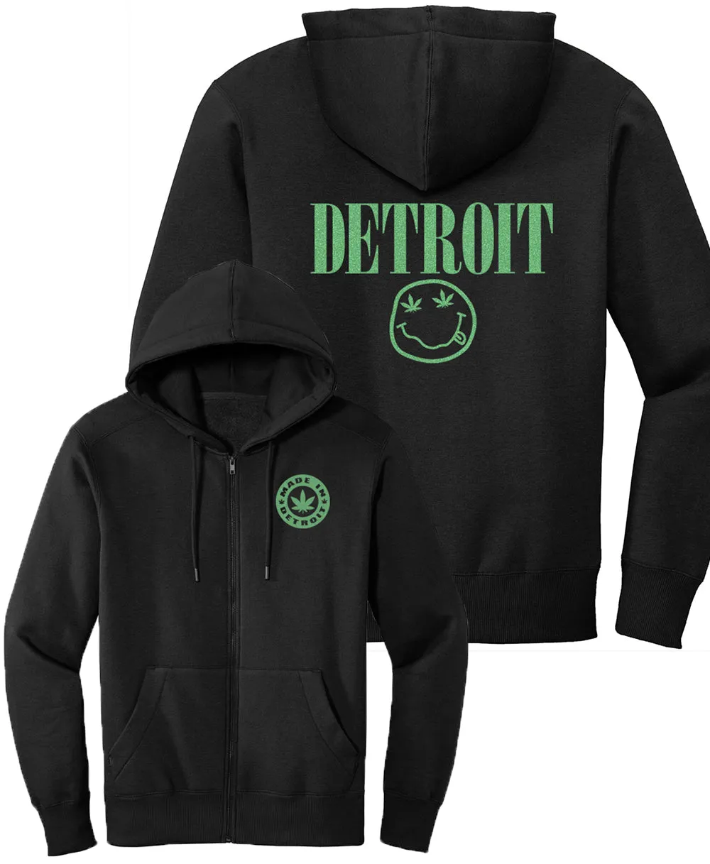 Black Zip Ups w/ Metallic Green Soft Fleece Odor control