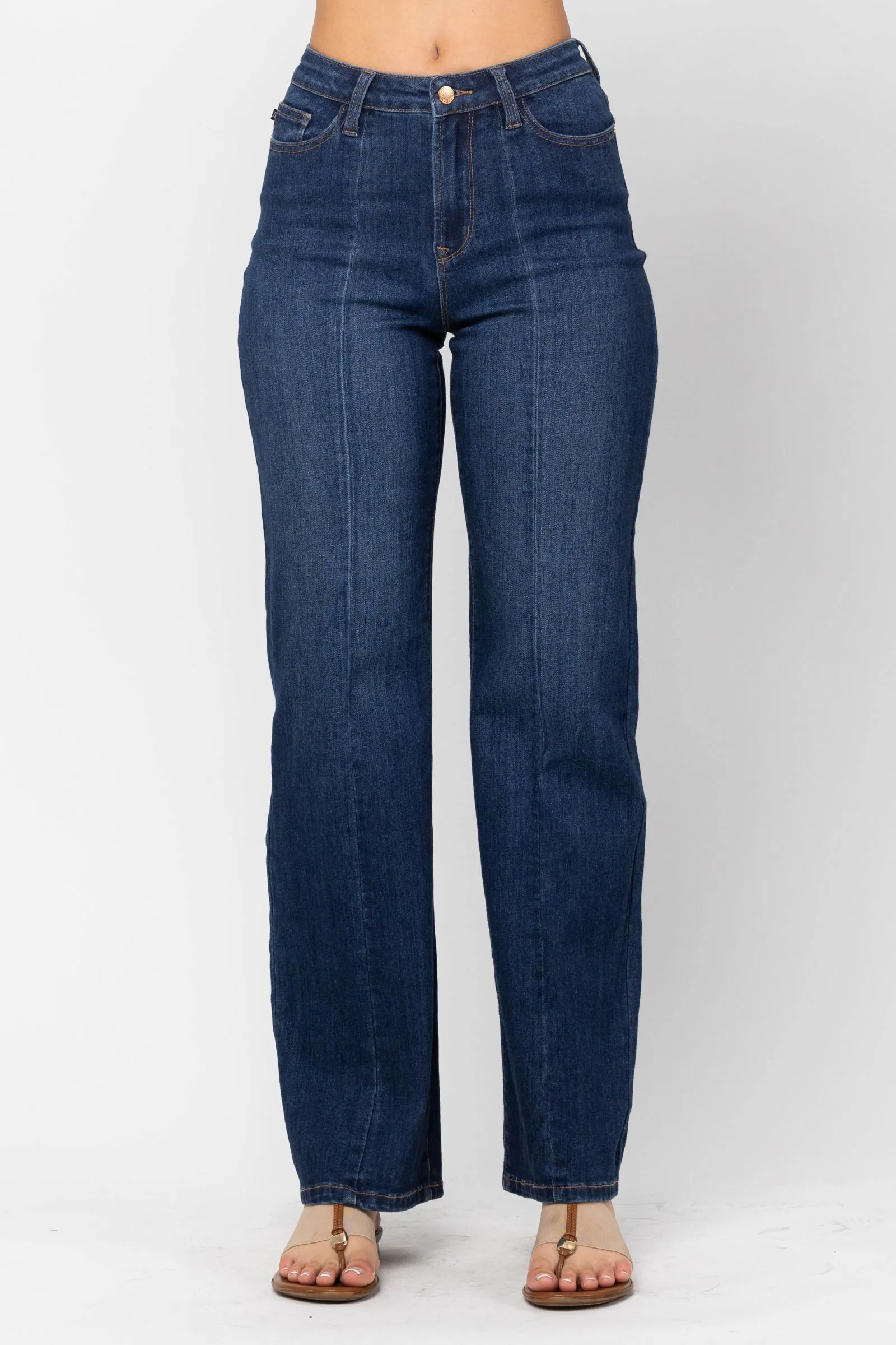 Roll-up style Comfort Design Judy Blue High Waisted Trouser Jean
