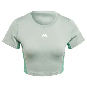 adidas - Women's Colourblock Training T-Shirt (IN5062) Comfortable Fabric Ergonomic Shoulder Cut