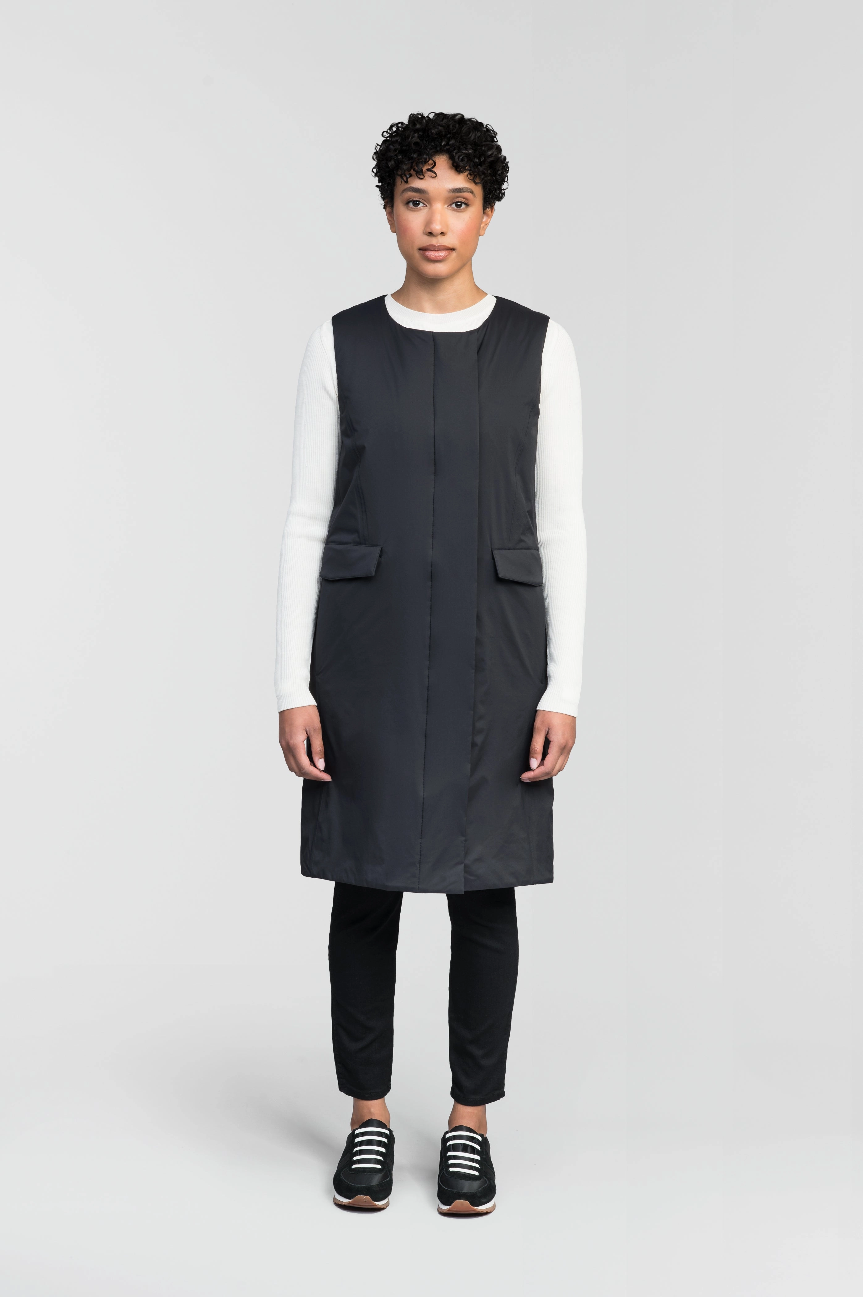 Double layer fabric Brexton Women's Tailored Long Mid Layer Vest