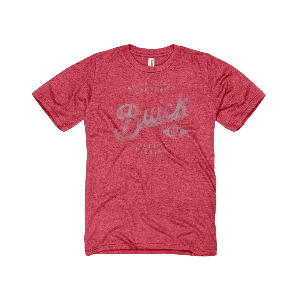 Buick Vintage Script T-Shirt Minimalist Style Rayon blend