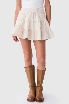 By Together High Noon Tiered Mini Skirt Plus size option Local Artisan