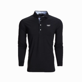 Fashion Top Sleek Wear Cadillac Men's Long Sleeve Polo by Greyson