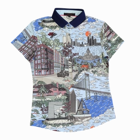 Cadillac Women's Where The Wolves Are Polo by Greyson Performance Wear