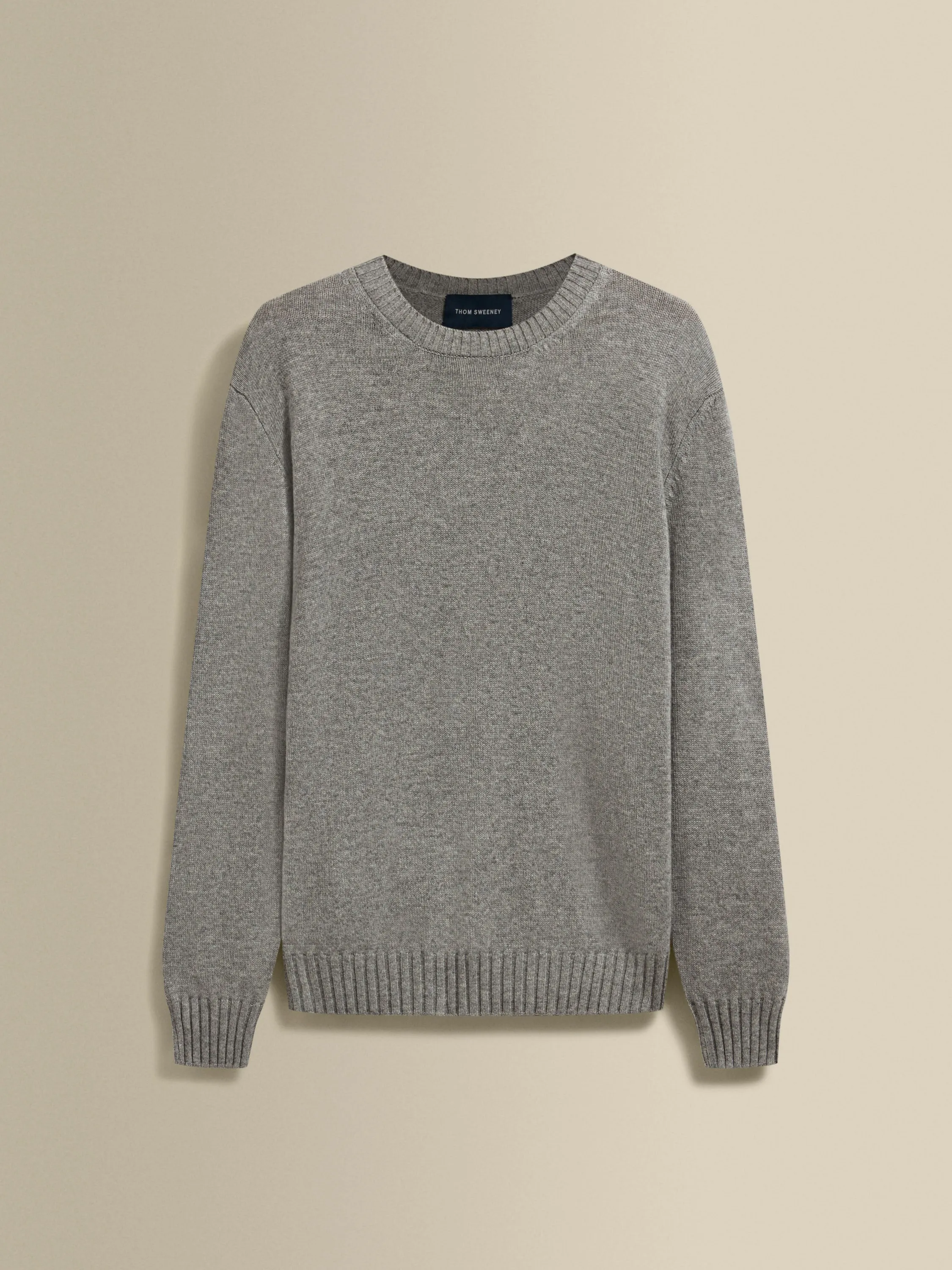 Cashmere Crew Neck Sweater EcoFriendly Textile