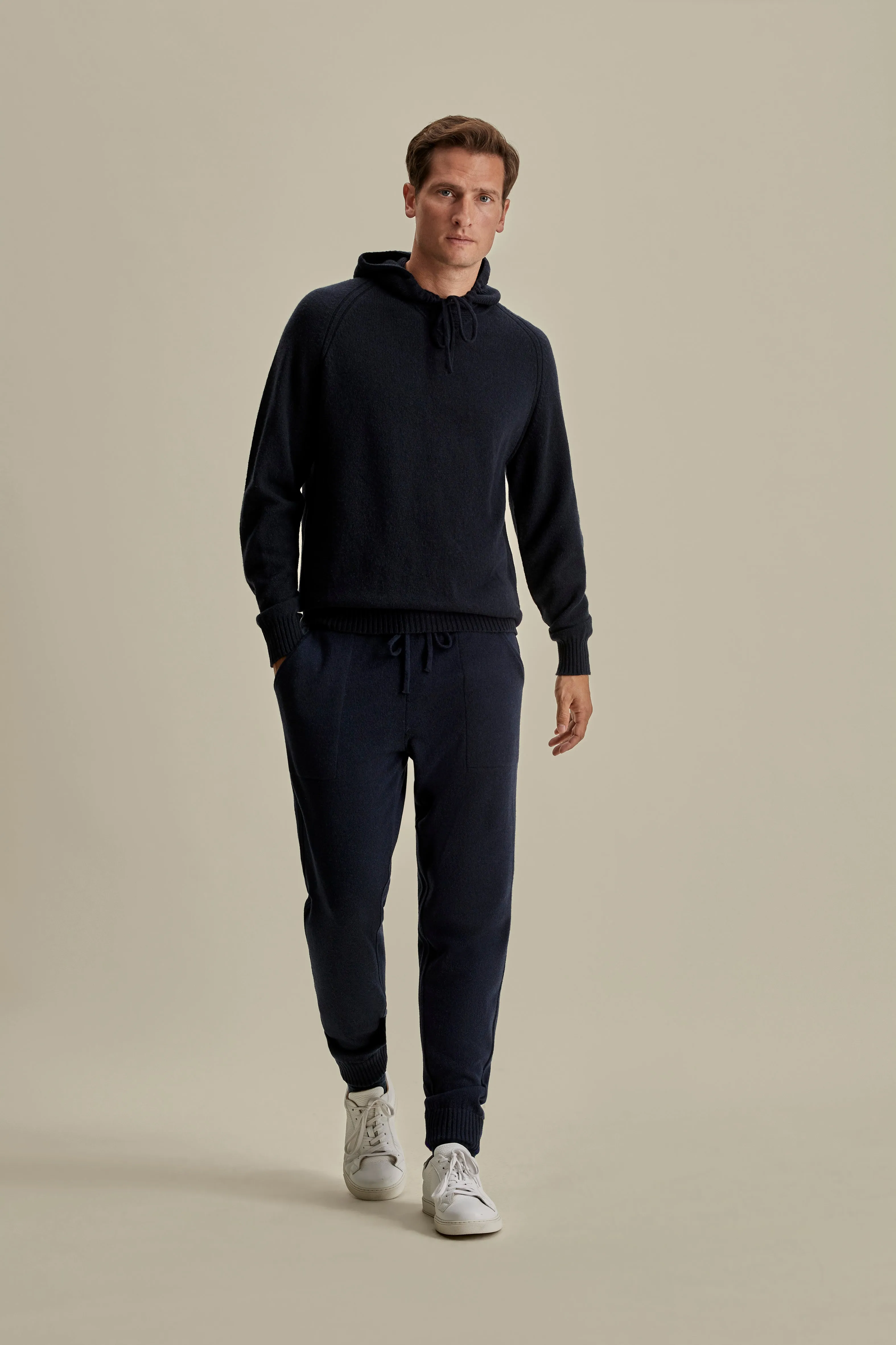 Cashmere Pullover Hoodie Fray Resistant Edges