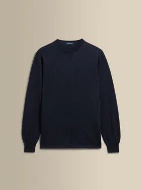 Cashmere Silk Extrafine Crew Neck Sweater Quick Dry Integration
