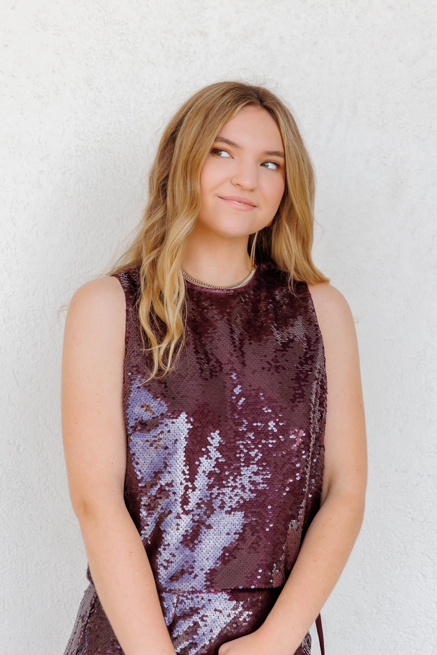 AURORA SEQUIN TOP anti tank Customizable