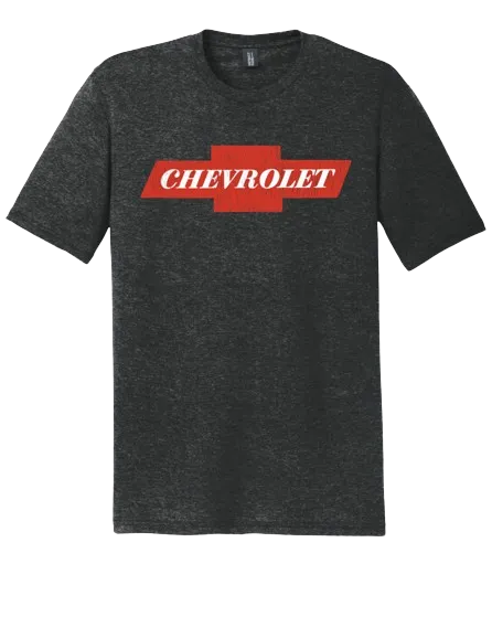 Chevrolet 1958 Vintage Red Bowtie T-Shirt Urban Fashion Look Quick Release Hem