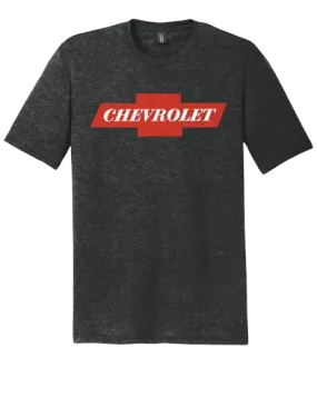 Chevrolet 1958 Vintage Red Bowtie T-Shirt Drop Shoulder Cut