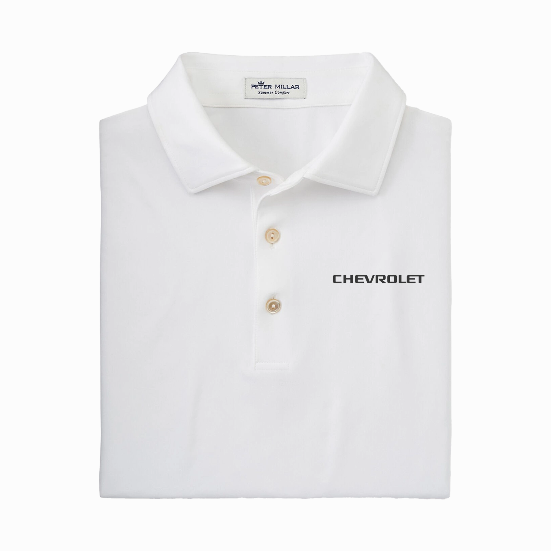 Chevrolet Men's Peter Millar Performance Jersey Polo Active Comfort Comfort Fit