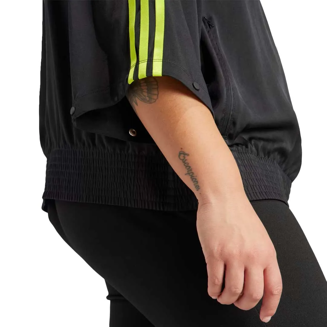 adidas - Women's Satin Firebird Track Top (Plus Size) (IJ7422) elastic waistband