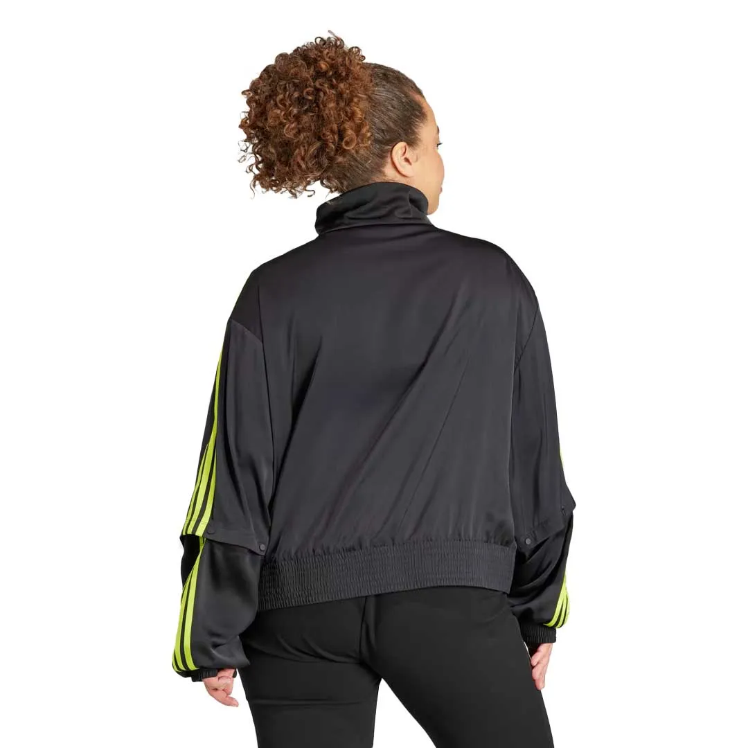 QuickAccess Pockets Ergonomic Drape adidas - Women's Satin Firebird Track Top (Plus Size) (IJ7422)