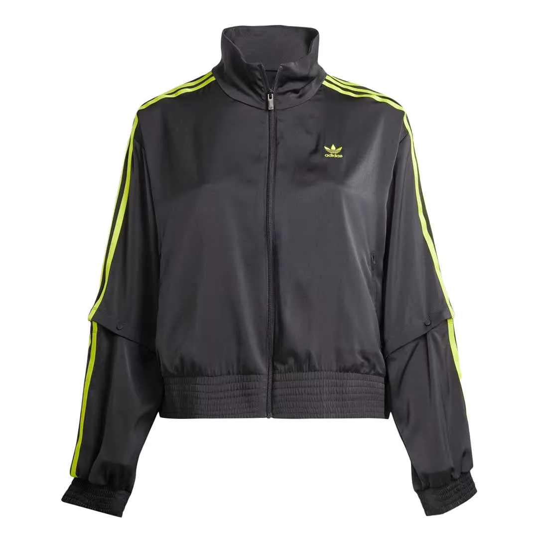 Stretch Material adidas - Women's Satin Firebird Track Top (Plus Size) (IJ7422)