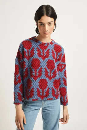 All Fit Look Circular Knit Design Muche Sweater