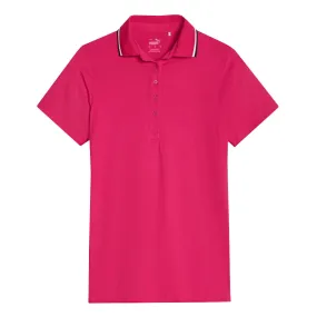 Puma - Women's Cloudspun Tipped Short Sleeve Polo (622155 08) Ultra Soft Brushed Interior Water Resistant Fabric
