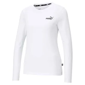 Puma - Women's Essentials Long Sleeve T-Shirt (586782 02) Mesh Ventilation Panels Noise Reduced Fabric