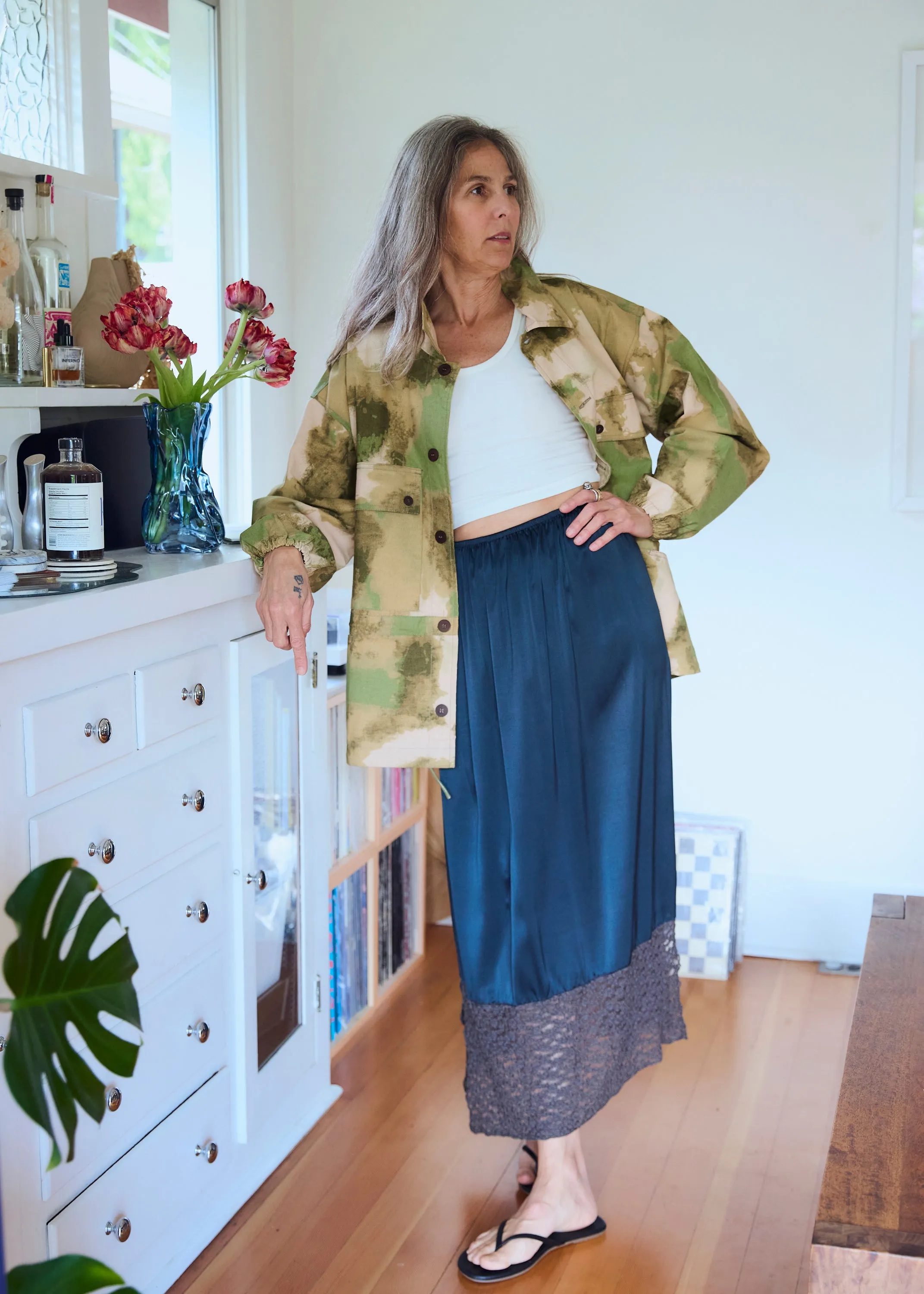 Olin Silk Lace Skirt Elegant Look Versatile Fit