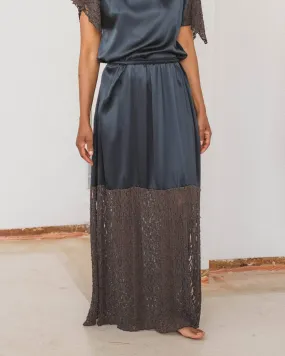 Soft Layers Olin Silk Lace Skirt