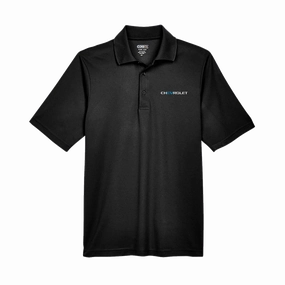 Chevrolet EV Men's Pique Polo Micro Perforated Fabric Sporty Layering
