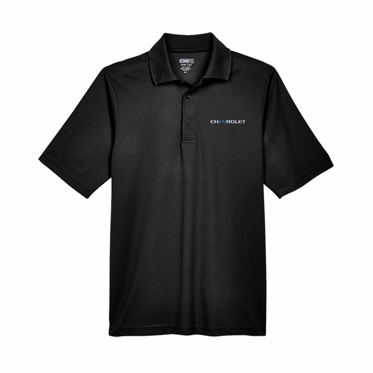Chevrolet EV Men's Pique Polo Micro Perforated Fabric Sporty Layering