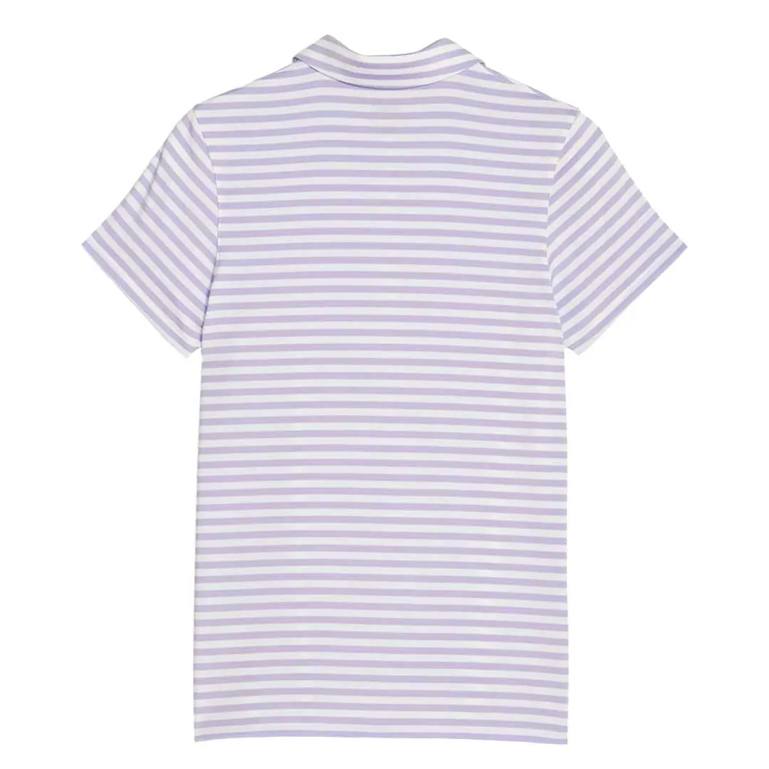 Structured Casual Fit Puma - Women's MATTR Somer Stripe Short Sleeve Golf Polo (621880 06)